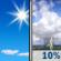 Thursday: A 10 percent chance of showers and thunderstorms after 4pm.  Sunny and hot, with a high near 96. Heat index values as high as 105. Northeast wind around 10 mph, with gusts as high as 20 mph. 