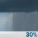 Today: A 30 percent chance of showers and thunderstorms, mainly before 1pm. Partly sunny, with a high near 85. West wind around 5 mph. Today: A 30 percent chance of showers and thunderstorms, mainly before 1pm. Partly sunny, with a high near 85. West wind around 5 mph.